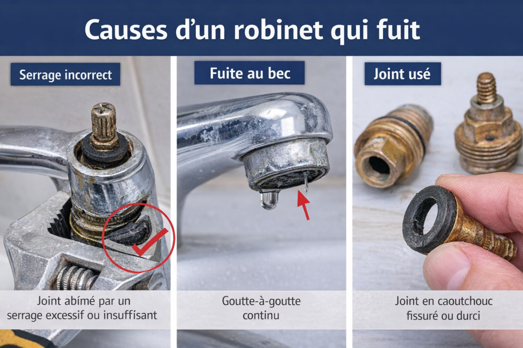 réparer joint robinet tutoriel
