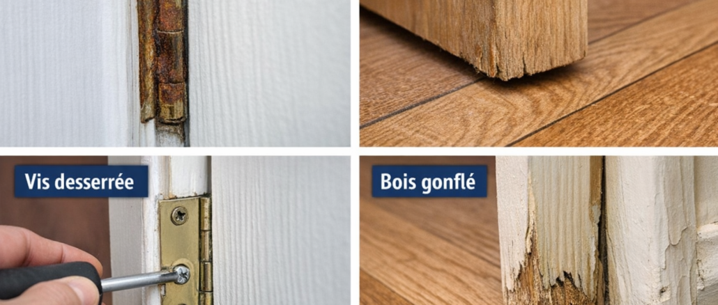Réparer une porte qui grince ou qui frotte